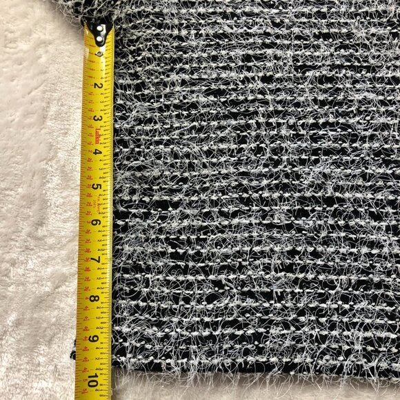 JOSEPH Ribkoff Black & White Cowl Neck Sweater Top Size 10 - Picture 9 of 10